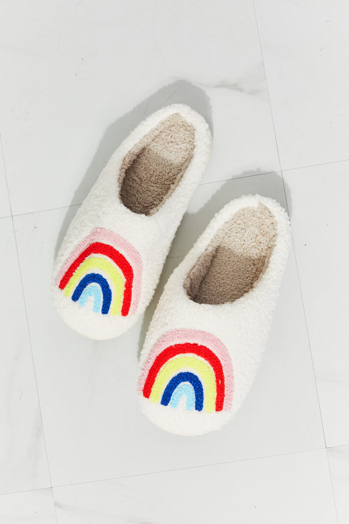 MMShoes Rainbow Plush Slipper-Timber Brooke Boutique, Online Women's Fashion Boutique in Amarillo, Texas