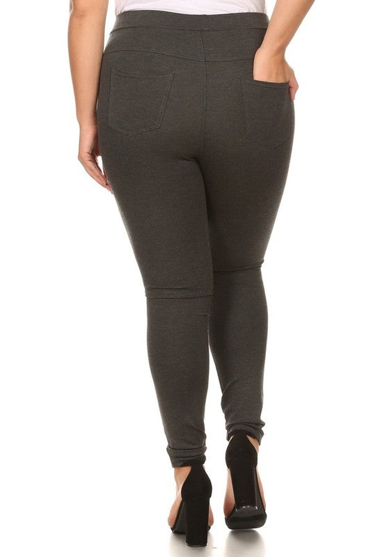 My Perfect Ponte Pants in Charcoal-Yelete-Timber Brooke Boutique, Online Women's Fashion Boutique in Amarillo, Texas