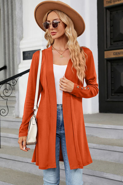 Open Front Long Sleeve Cardigan-Timber Brooke Boutique, Online Women's Fashion Boutique in Amarillo, Texas