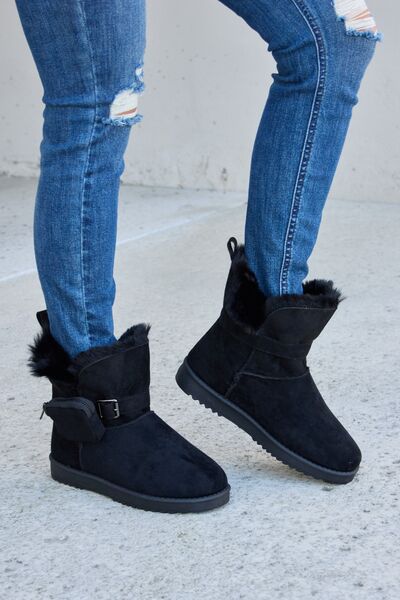 Forever Link Plush Thermal Flat Boots-Timber Brooke Boutique, Online Women's Fashion Boutique in Amarillo, Texas