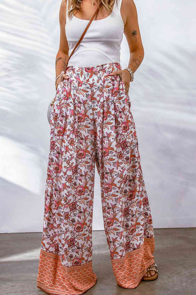 Bohemian Pleated Culottes-Timber Brooke Boutique, Online Women's Fashion Boutique in Amarillo, Texas