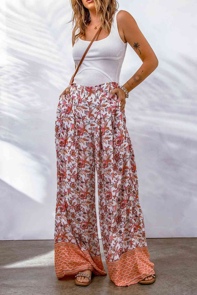 Bohemian Pleated Culottes-Timber Brooke Boutique, Online Women's Fashion Boutique in Amarillo, Texas