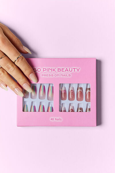 SO PINK BEAUTY Press On Nails 2 Packs-Timber Brooke Boutique, Online Women's Fashion Boutique in Amarillo, Texas