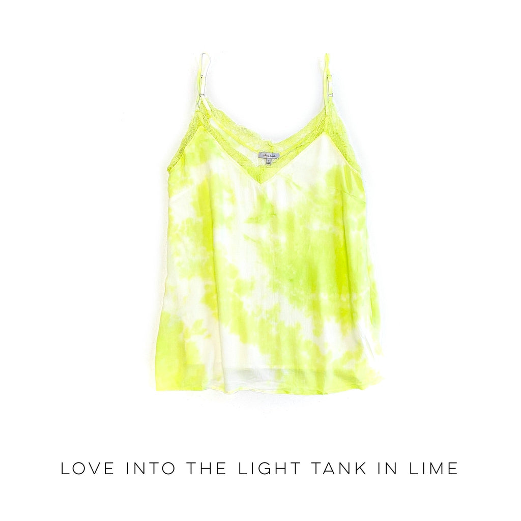 Love Into the Light Tank in Lime-White Birch-Timber Brooke Boutique, Online Women's Fashion Boutique in Amarillo, Texas