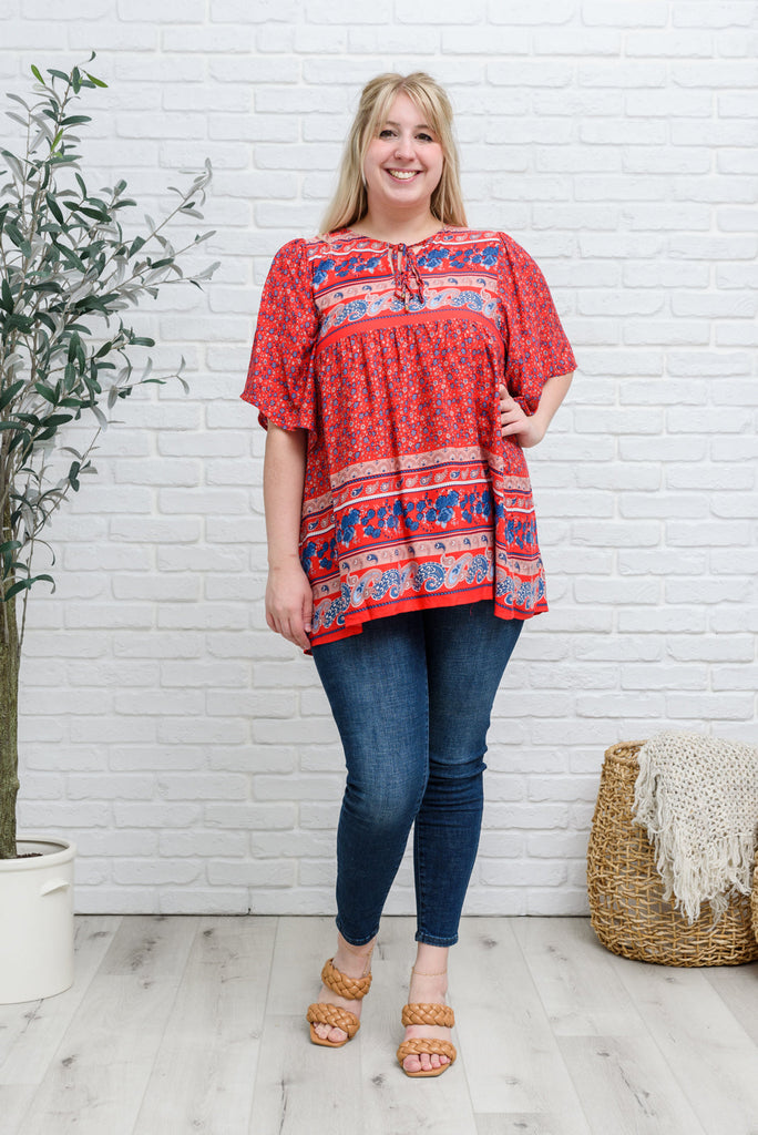 Easy Street Top-110 Short Sleeve Tops-Timber Brooke Boutique, Online Women's Fashion Boutique in Amarillo, Texas
