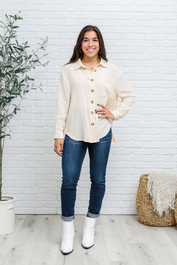 Want The Best Button Up Top-Womens-Timber Brooke Boutique, Online Women's Fashion Boutique in Amarillo, Texas