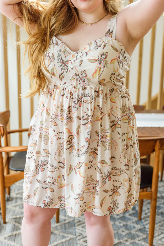 Afternoon Tea Dress in Ivory-Womens-Timber Brooke Boutique, Online Women's Fashion Boutique in Amarillo, Texas