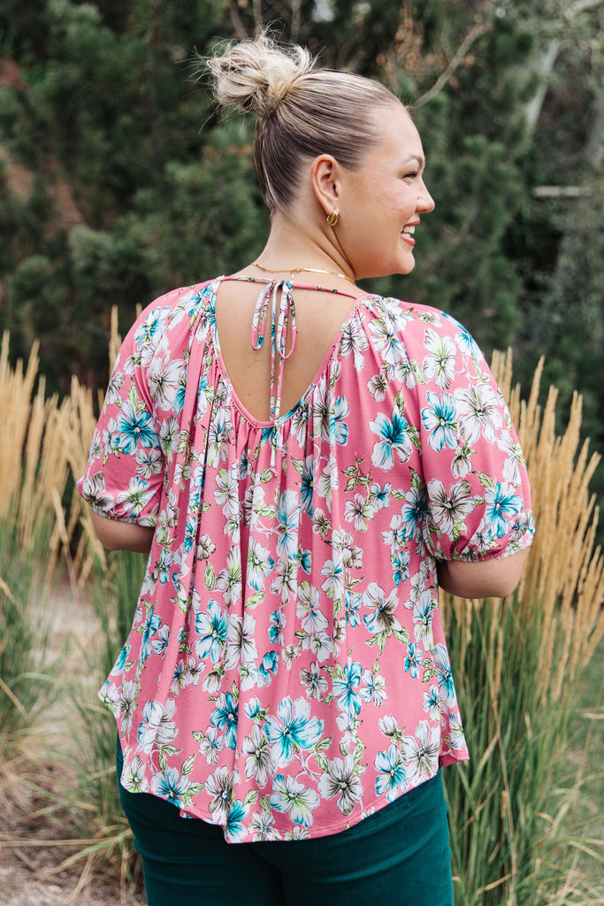 Bloom So Bright Floral Top-Womens-Timber Brooke Boutique, Online Women's Fashion Boutique in Amarillo, Texas