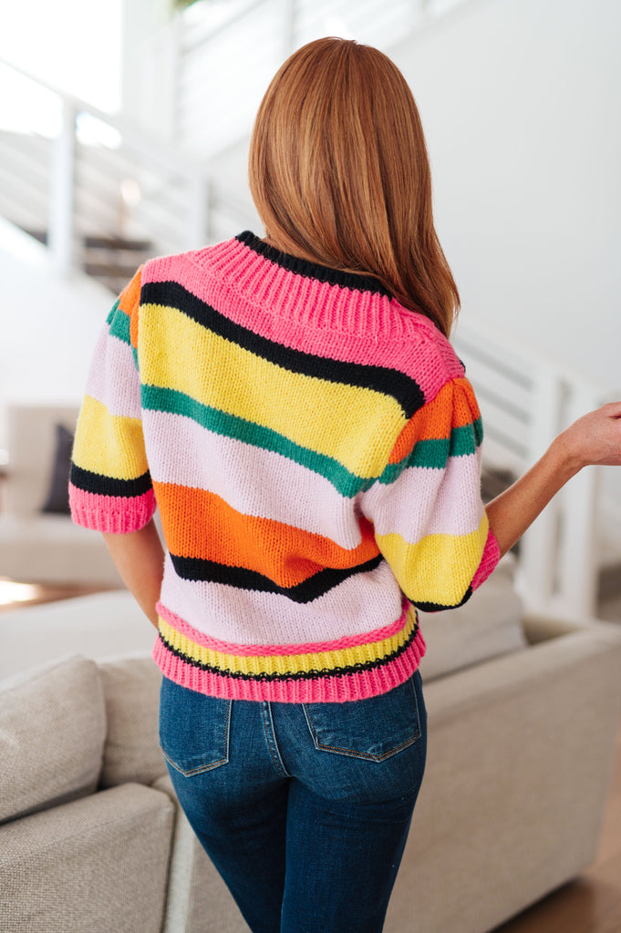 Bright Side Striped Sweater-Womens-Timber Brooke Boutique, Online Women's Fashion Boutique in Amarillo, Texas