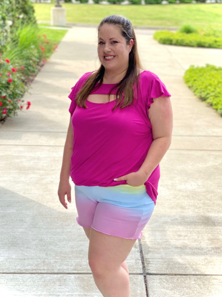 Somewhere Over The Rainbow Judy Blue Shorts-judy blue-Timber Brooke Boutique, Online Women's Fashion Boutique in Amarillo, Texas