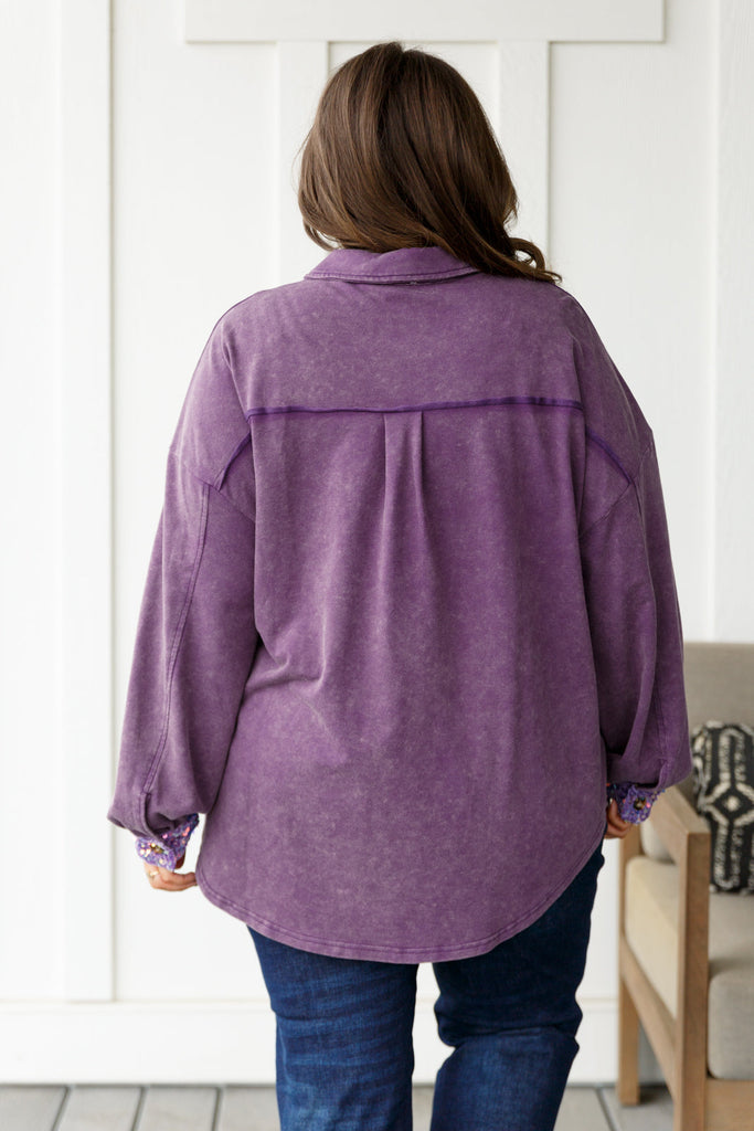 Chaos of Sequins Shacket in Purple-Womens-Timber Brooke Boutique, Online Women's Fashion Boutique in Amarillo, Texas