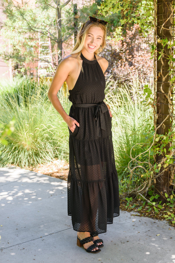 Check Mate Maxi Dress-Womens-Timber Brooke Boutique, Online Women's Fashion Boutique in Amarillo, Texas