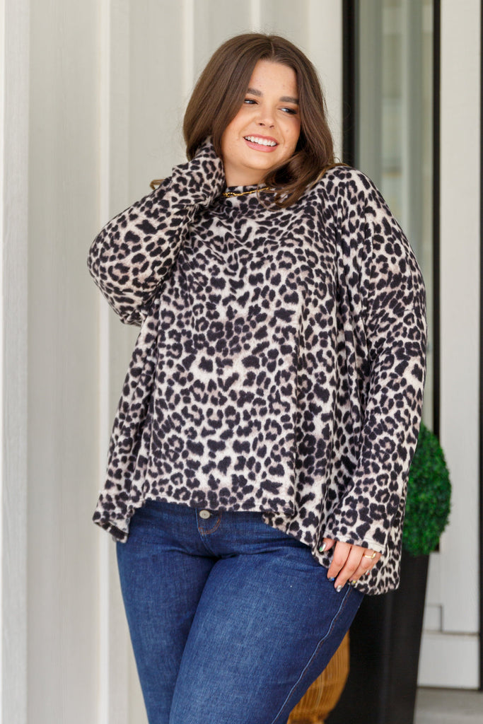 Clap for Yourself Long Sleeve Top in Animal Print-Womens-Timber Brooke Boutique, Online Women's Fashion Boutique in Amarillo, Texas