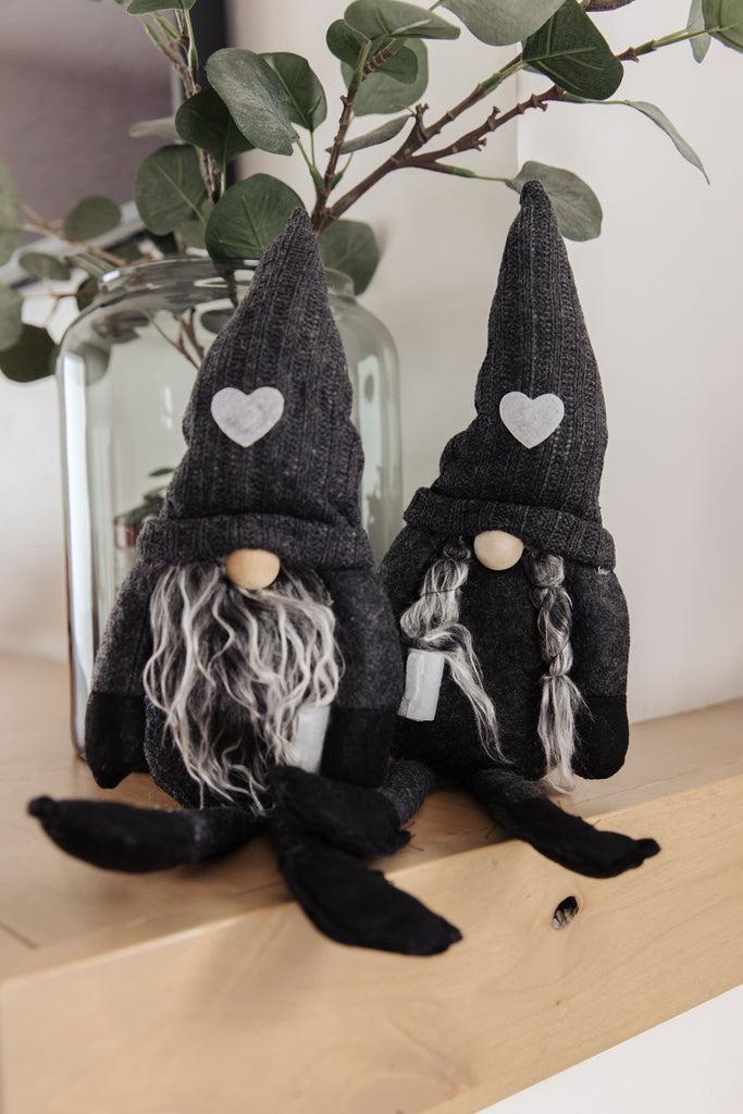 Coffee Lover Gnomes Set of 2 in Charcoal-Womens-Timber Brooke Boutique, Online Women's Fashion Boutique in Amarillo, Texas