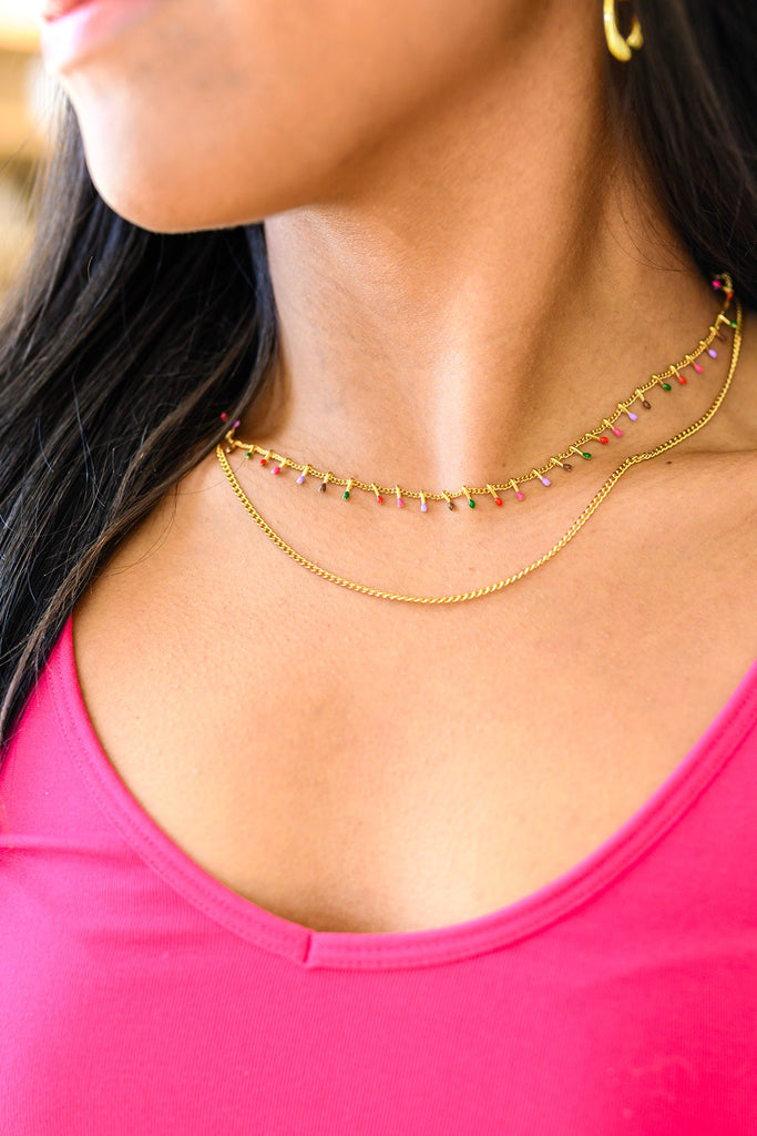 Colorful Palette Layered Necklace-Womens-Timber Brooke Boutique, Online Women's Fashion Boutique in Amarillo, Texas
