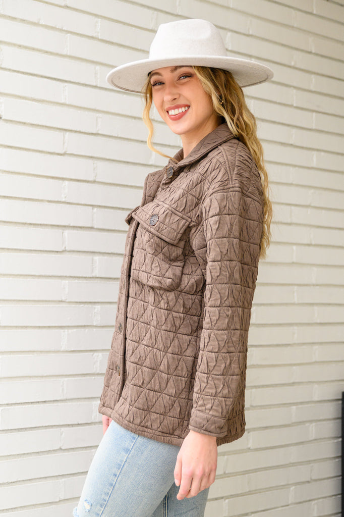 Coming Back Home Jacket in Mocha-160 Coats and Jackets-Timber Brooke Boutique, Online Women's Fashion Boutique in Amarillo, Texas