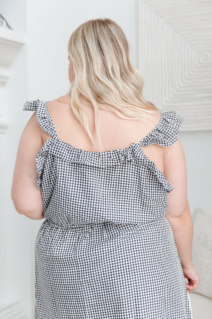Day Date Gingham Dress-Womens-Timber Brooke Boutique, Online Women's Fashion Boutique in Amarillo, Texas