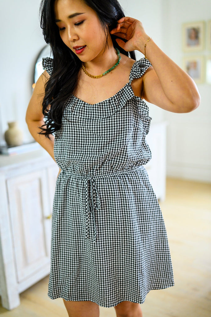 Day Date Gingham Dress-Dresses-Timber Brooke Boutique, Online Women's Fashion Boutique in Amarillo, Texas