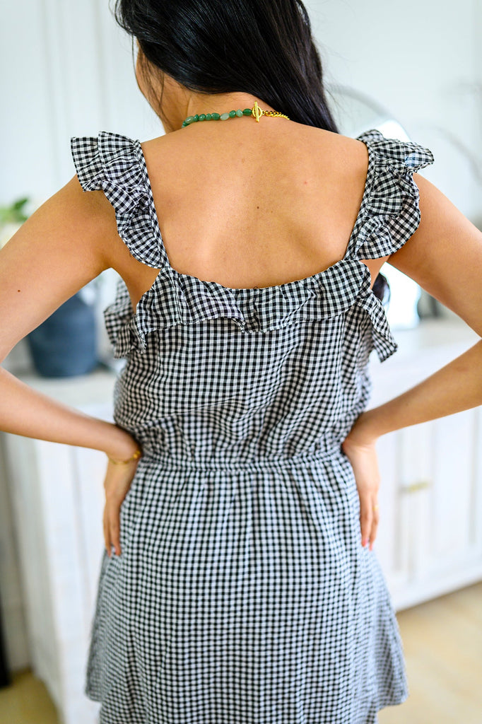 Day Date Gingham Dress-Dresses-Timber Brooke Boutique, Online Women's Fashion Boutique in Amarillo, Texas