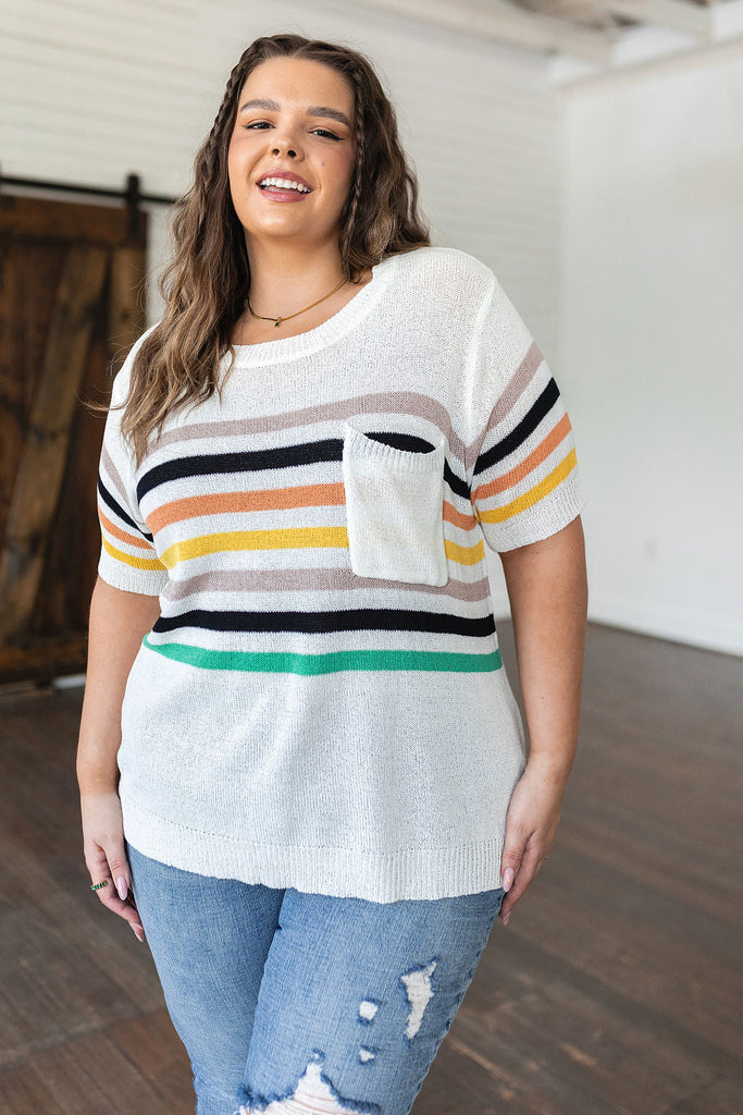 Derby Nights Retro Striped Top-Womens-Timber Brooke Boutique, Online Women's Fashion Boutique in Amarillo, Texas
