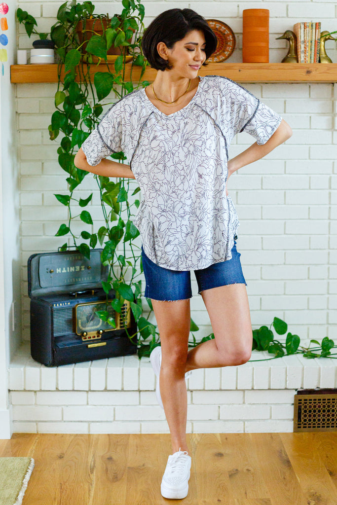 Endless Joy Floral Top-Womens-Timber Brooke Boutique, Online Women's Fashion Boutique in Amarillo, Texas