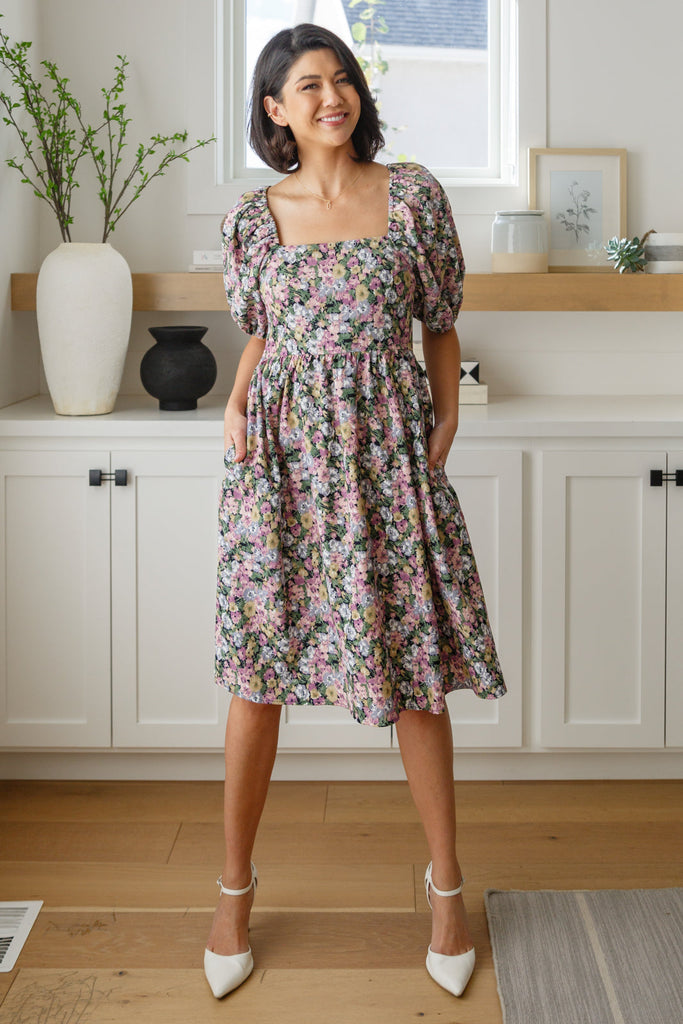 Excellence Without Effort Floral Dress-Womens-Timber Brooke Boutique, Online Women's Fashion Boutique in Amarillo, Texas