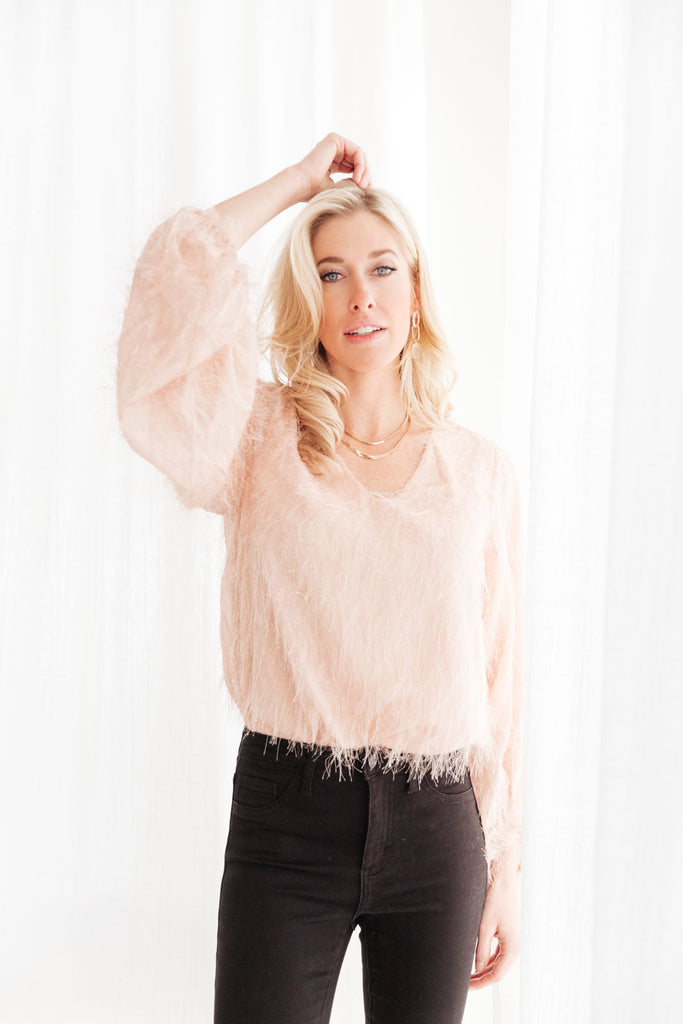 Express Yourself Top in Peach-Womens-Timber Brooke Boutique, Online Women's Fashion Boutique in Amarillo, Texas