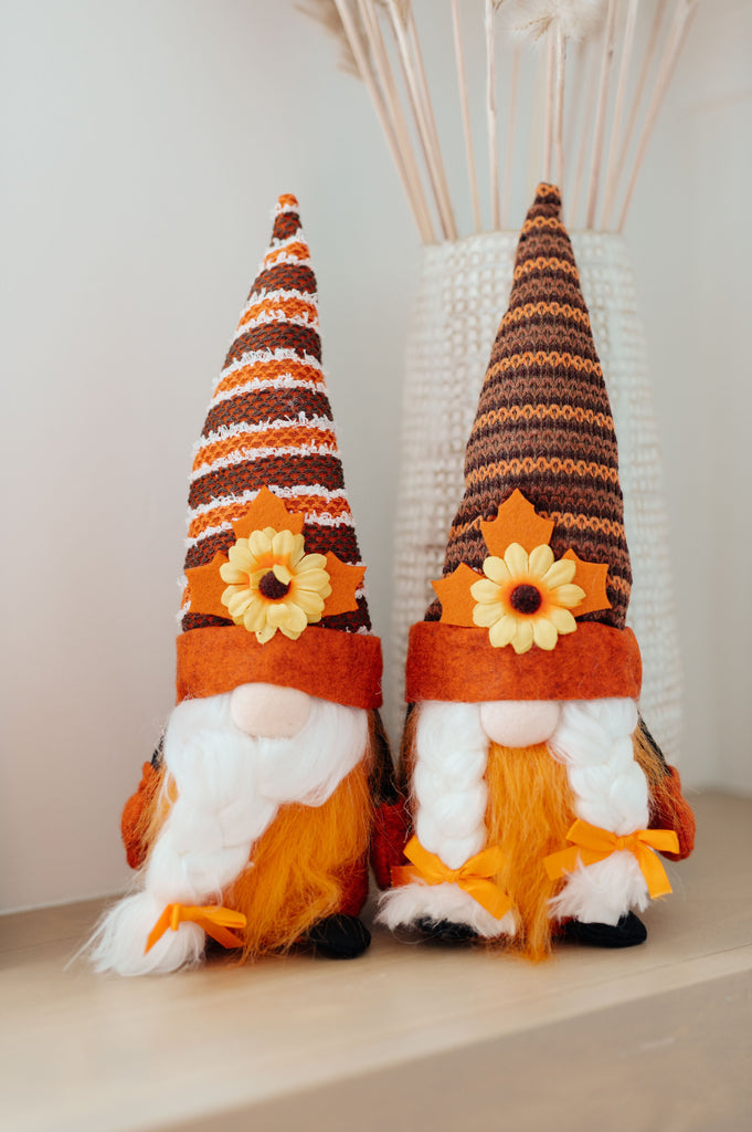 Fall Flowers Gnomes Set of 2-Womens-Timber Brooke Boutique, Online Women's Fashion Boutique in Amarillo, Texas