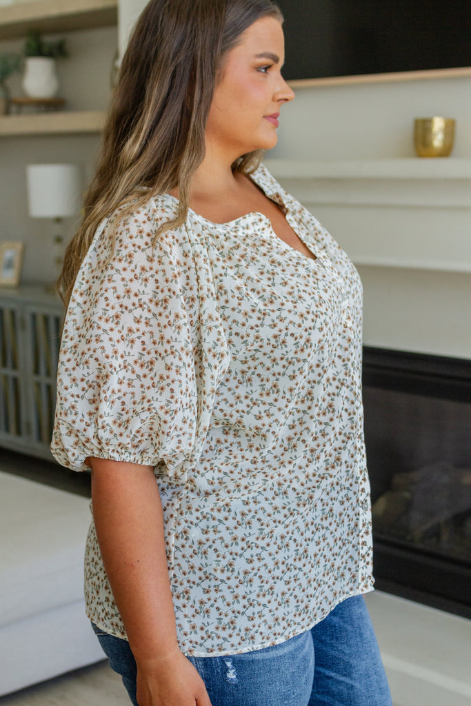 Fancy Me Floral Button Down-Womens-Timber Brooke Boutique, Online Women's Fashion Boutique in Amarillo, Texas