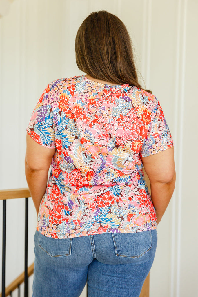 Flowers Everywhere Floral Top-Womens-Timber Brooke Boutique, Online Women's Fashion Boutique in Amarillo, Texas