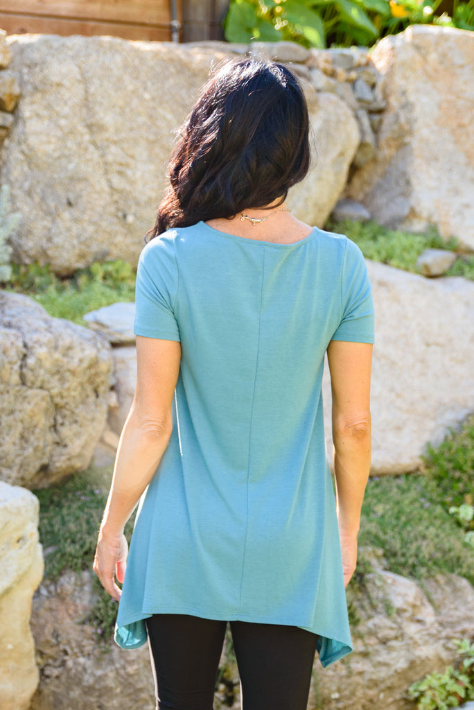 Fresh Feels Top In Teal-Womens-Timber Brooke Boutique, Online Women's Fashion Boutique in Amarillo, Texas