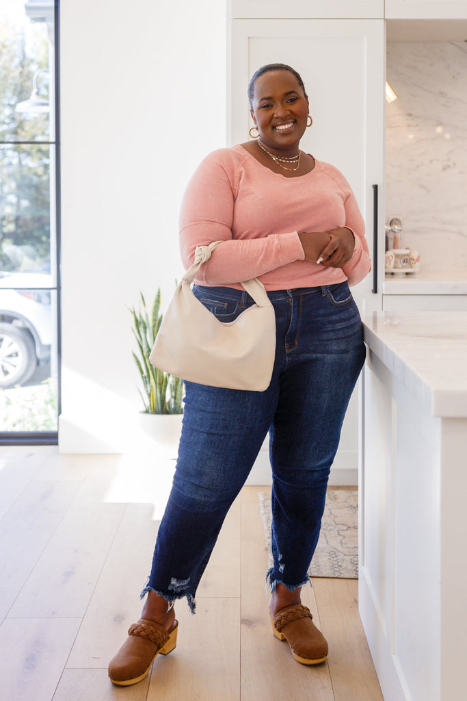 Fun Beginnings Raglan Top In Dusty Mauve-Womens-Timber Brooke Boutique, Online Women's Fashion Boutique in Amarillo, Texas