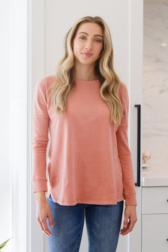 Fun Beginnings Raglan Top In Dusty Mauve-Womens-Timber Brooke Boutique, Online Women's Fashion Boutique in Amarillo, Texas