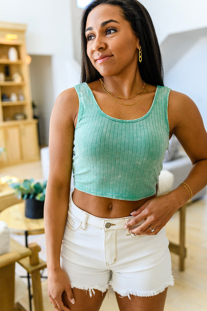 Get On My Level Cropped Cami in Mint-Bralettes-Timber Brooke Boutique, Online Women's Fashion Boutique in Amarillo, Texas