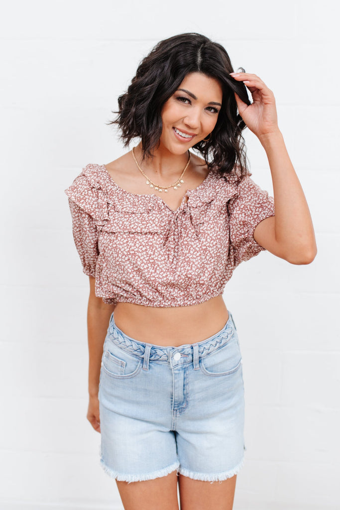 Golden Hour Top in Rose-Womens-Timber Brooke Boutique, Online Women's Fashion Boutique in Amarillo, Texas