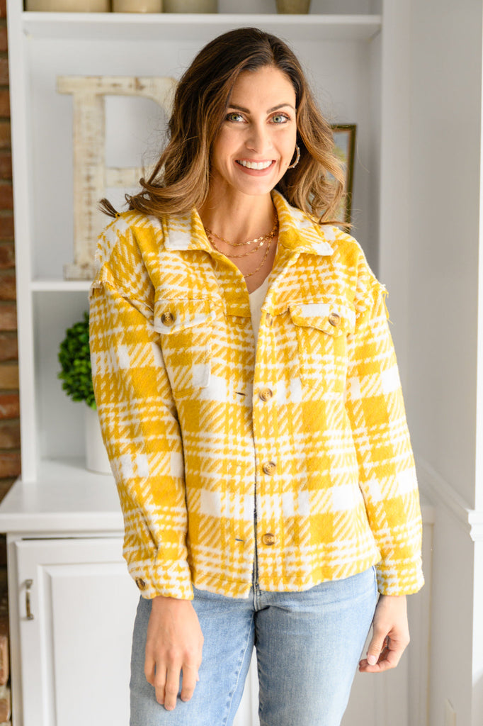 Hard To Miss Shacket In Mustard-Womens-Timber Brooke Boutique, Online Women's Fashion Boutique in Amarillo, Texas
