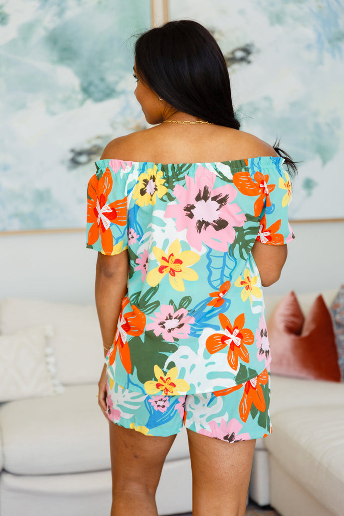 Hawaii's Finest Floral Top-Womens-Timber Brooke Boutique, Online Women's Fashion Boutique in Amarillo, Texas