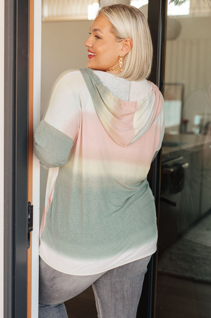 Hazy Horizon Ombre Hoodie-Womens-Timber Brooke Boutique, Online Women's Fashion Boutique in Amarillo, Texas