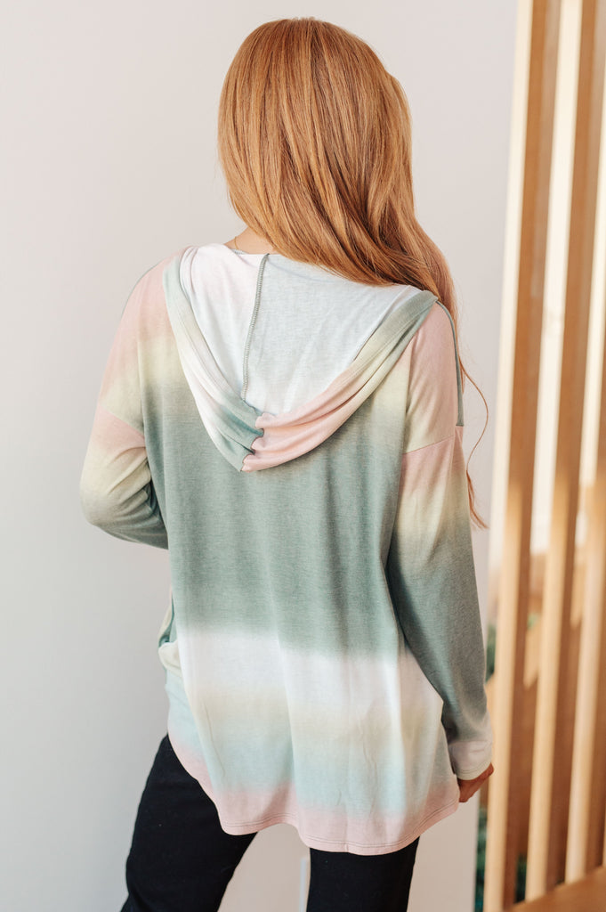 Hazy Horizon Ombre Hoodie-Womens-Timber Brooke Boutique, Online Women's Fashion Boutique in Amarillo, Texas