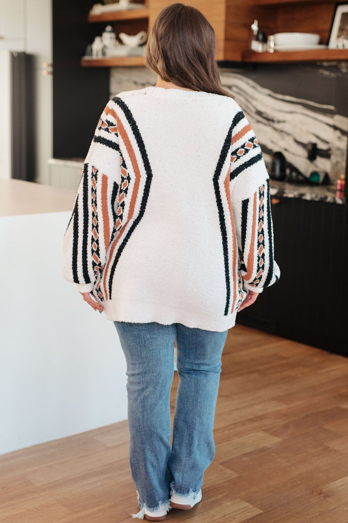 Holding On Aztec Print Cardigan-Womens-Timber Brooke Boutique, Online Women's Fashion Boutique in Amarillo, Texas