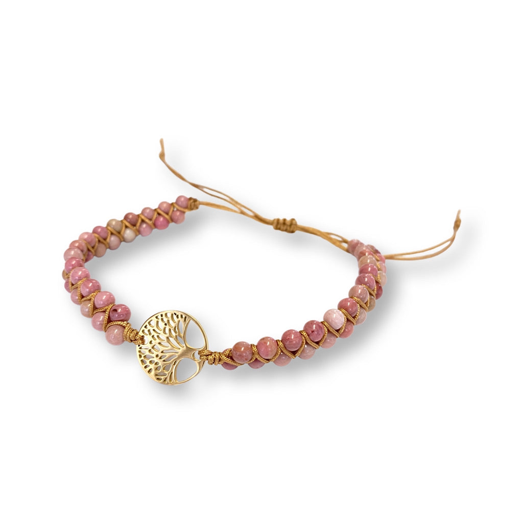 Tree of Life Bracelet in Pink-Julia Rose-Timber Brooke Boutique, Online Women's Fashion Boutique in Amarillo, Texas