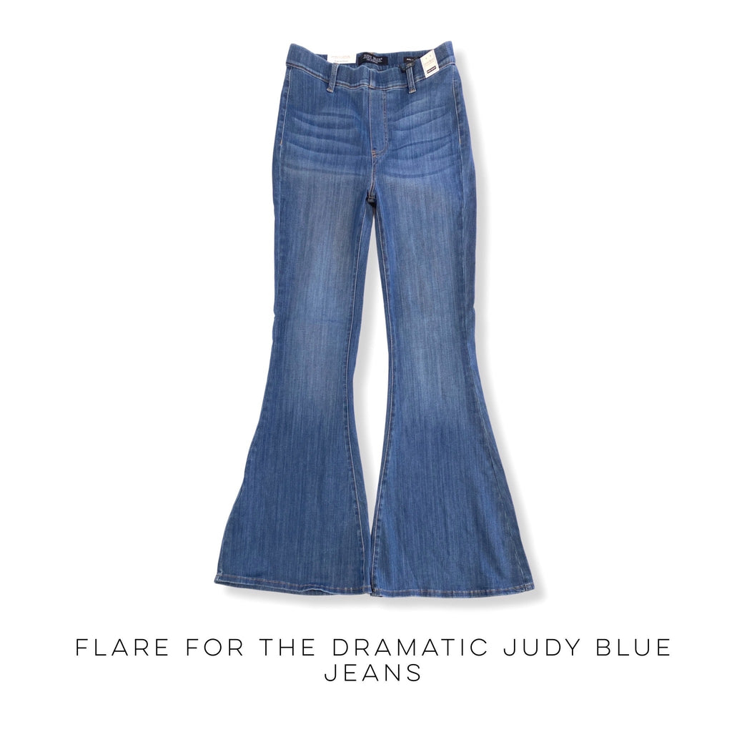 Flare for the Dramatic Judy Blue Jeans-judy blue-Timber Brooke Boutique, Online Women's Fashion Boutique in Amarillo, Texas