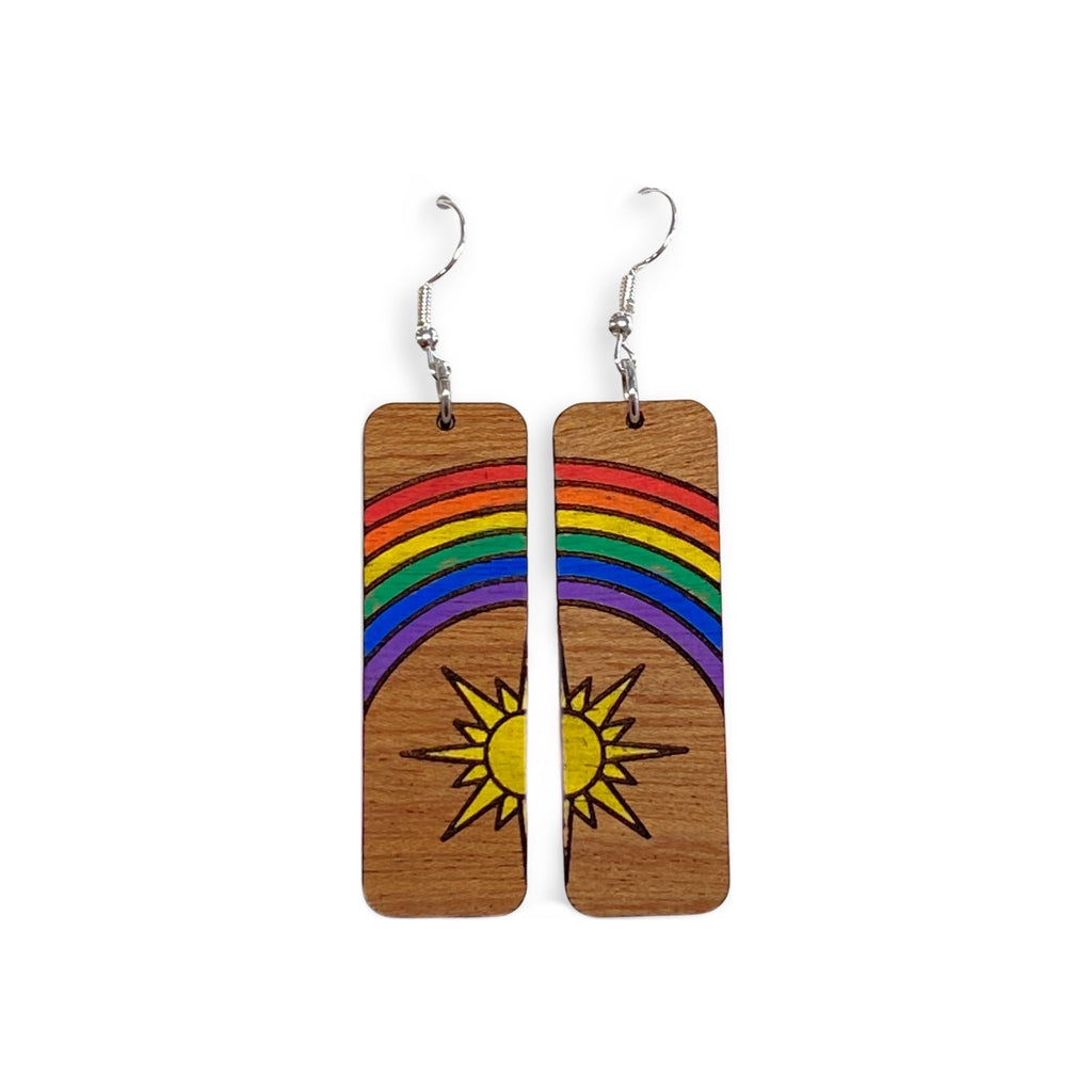 Sunshine & Rainbows Earrings-Hello Happiness-Timber Brooke Boutique, Online Women's Fashion Boutique in Amarillo, Texas