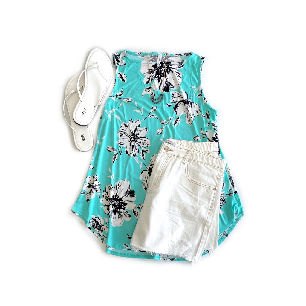 Heading to the Beach Denim Shorts-White Birch-Timber Brooke Boutique, Online Women's Fashion Boutique in Amarillo, Texas