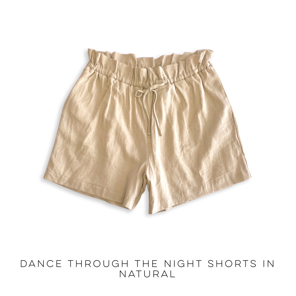 Dance through the Night Shorts in Natural-White Birch-Timber Brooke Boutique, Online Women's Fashion Boutique in Amarillo, Texas