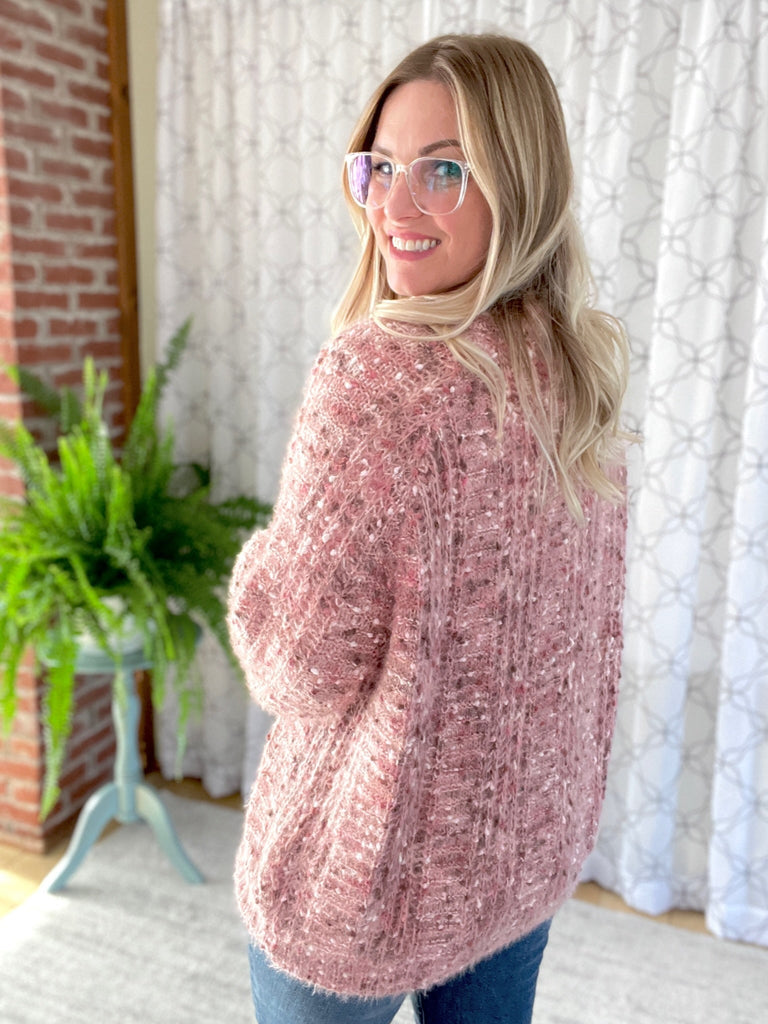 Way to Be Knit Sweater in Mauve-Sew in Love-Timber Brooke Boutique, Online Women's Fashion Boutique in Amarillo, Texas