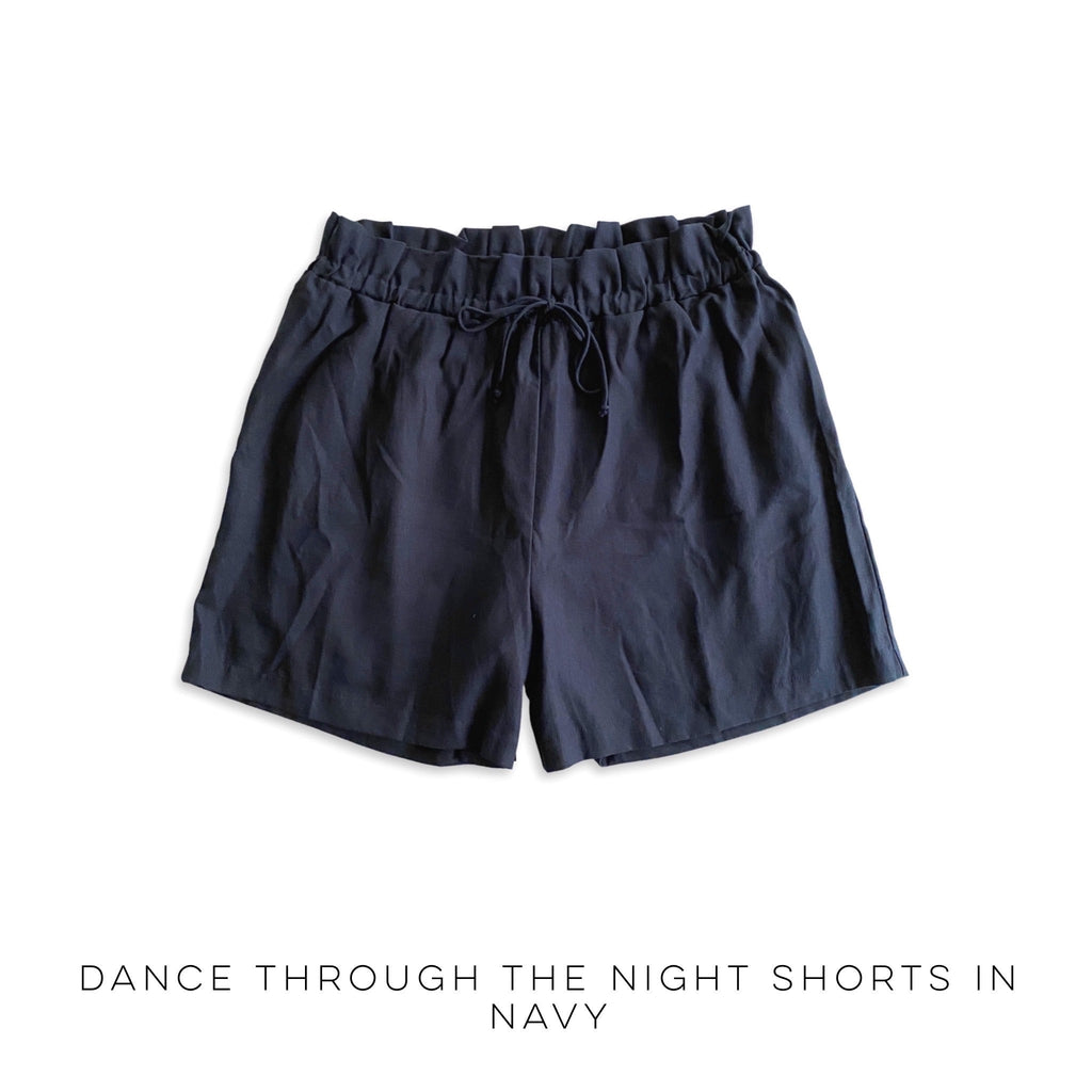 Dance through the Night Shorts in Navy-White Birch-Timber Brooke Boutique, Online Women's Fashion Boutique in Amarillo, Texas