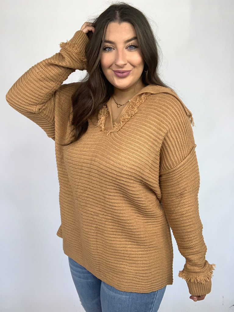 Travel Far & Wide Sweater in Taupe-140 Sweaters-Timber Brooke Boutique, Online Women's Fashion Boutique in Amarillo, Texas