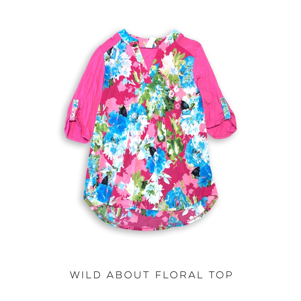 Wild About Floral Top-Honey Me-Timber Brooke Boutique, Online Women's Fashion Boutique in Amarillo, Texas