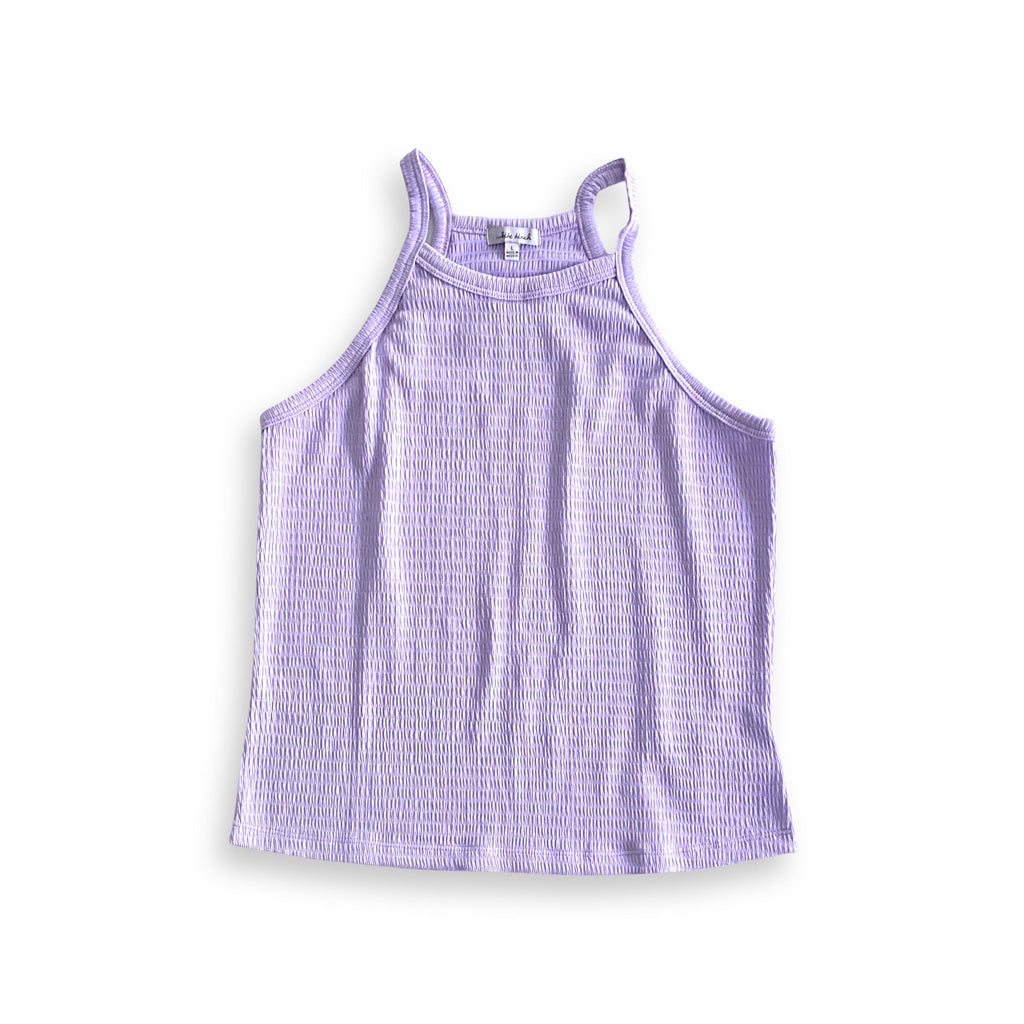 Key to Success Tank in Lilac-White Birch-Timber Brooke Boutique, Online Women's Fashion Boutique in Amarillo, Texas